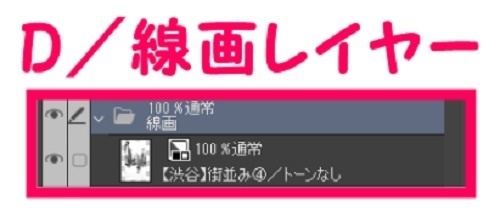 【マンガ背景用素材】【渋谷】街並み④【夜/昼/トーンなしセット】【3変化対応】【zip転送で中身はclipファィル】