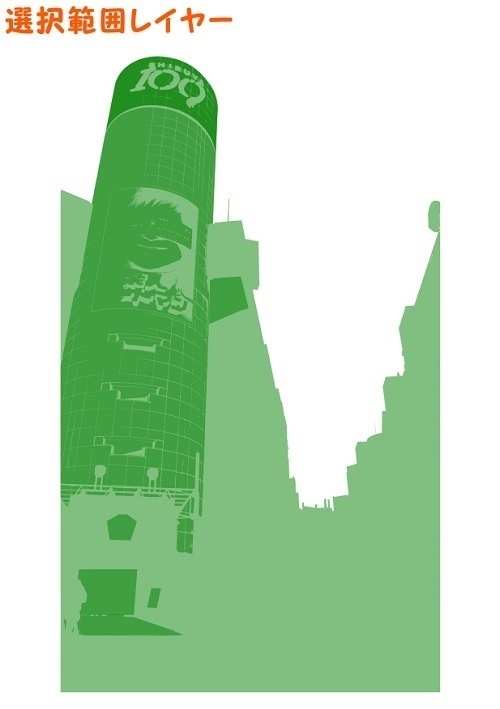 【マンガ背景用素材】【渋谷】街並み⑤【夜/昼/トーンなしセット】【3変化対応】【zip転送で中身はclipファィル】