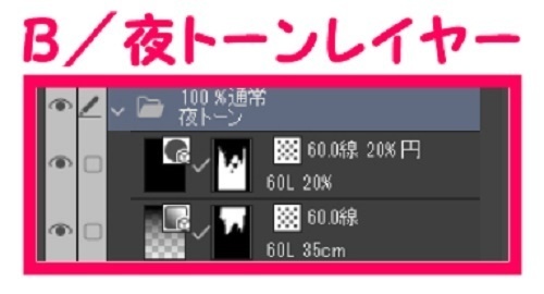 【マンガ背景用素材】【渋谷】街並み⑧【夜/昼/トーンなしセット】【3変化対応】【zip転送で中身はclipファィル】