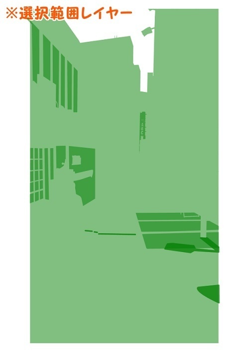 【マンガ背景用素材】【渋谷】スペイン坂④【夜/昼/トーンなしセット】【3変化対応】【zip転送で中身はclipファィル】