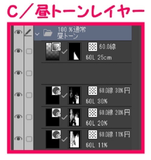【マンガ背景用素材】【渋谷】川③【夜/昼/トーンなしセット】【3変化対応】【zip転送で中身はclipファィル】