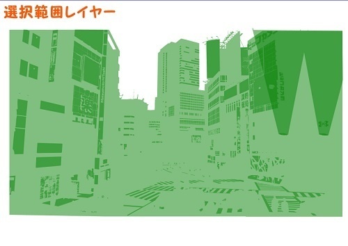 【マンガ背景用素材】【渋谷】街並み③【夜/昼/トーンなしセット】【3変化対応】【zip転送で中身はclipファィル】