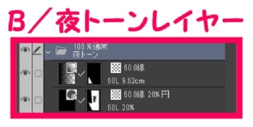 【マンガ背景用素材】【渋谷】渋谷駅前③【夜/昼/トーンなしセット】【3変化対応】【zip転送で中身はclipファィル】