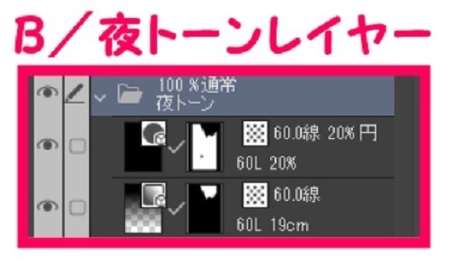 【マンガ背景用素材】【渋谷】路地裏④【夜/昼/トーンなしセット】【3変化対応】【zip転送で中身はclipファィル】