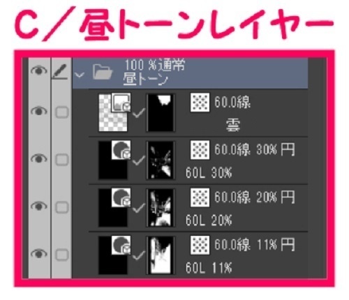 【マンガ背景用素材】【渋谷】路地裏④【夜/昼/トーンなしセット】【3変化対応】【zip転送で中身はclipファィル】