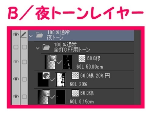 【マンガ背景用素材】【渋谷】渋谷駅前②【夜/昼/トーンなしセット】【3変化対応】【zip転送で中身はclipファィル】