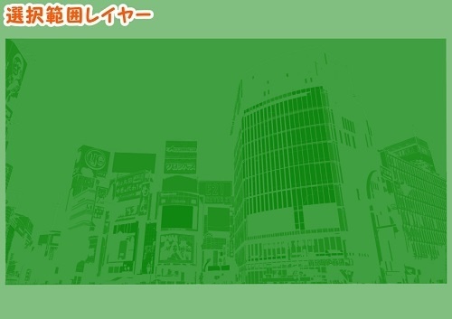 【マンガ背景用素材】【渋谷】スクランブル交差点①【夜/昼/トーンなしセット】【3変化対応】【zip転送で中身はclipファィル】