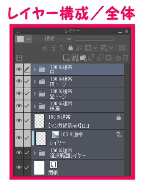 【マンガ背景用素材】【渋谷】センター街③【夜/昼/トーンなしセット】【3変化対応】【zip転送で中身はclipファィル】
