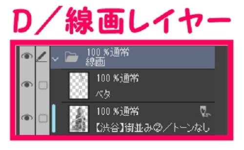【マンガ背景用素材】【渋谷】街並み②【夜/昼/トーンなしセット】【3変化対応】【zip転送で中身はclipファィル】