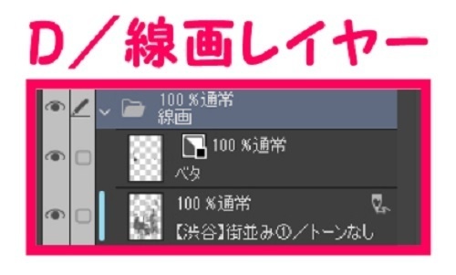 【マンガ背景用素材】【渋谷】街並み①【夜/昼/トーンなしセット】【3変化対応】【zip転送で中身はclipファィル】