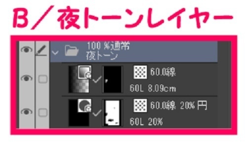 【マンガ背景用素材】【秋葉原】路地②【夜/昼/トーンなしセット】【3変化対応】【zip転送で中身はclipファィル】
