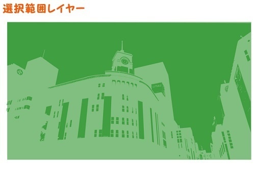 【マンガ背景用素材】【銀座】時計塔①【夜/昼/トーンなしセット】【3変化対応】【zip転送で中身はclipファィル】