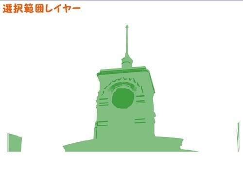 【マンガ背景用素材】【銀座】時計塔⑦【夜/昼/トーンなしセット】【3変化対応】【zip転送で中身はclipファィル】