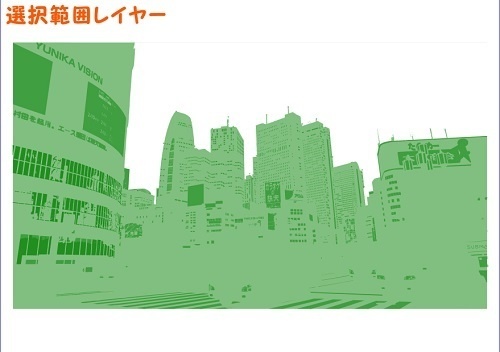 【マンガ背景用素材】【新宿】靖国通り④【夜/昼/トーンなしセット】【3変化対応】【zip転送で中身はclipファィル】