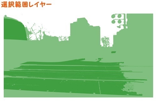 【マンガ背景用素材】【電車】踏み切り⑭【夜/昼/トーンなしセット】【3変化対応】【zip転送で中身はclipファィル】