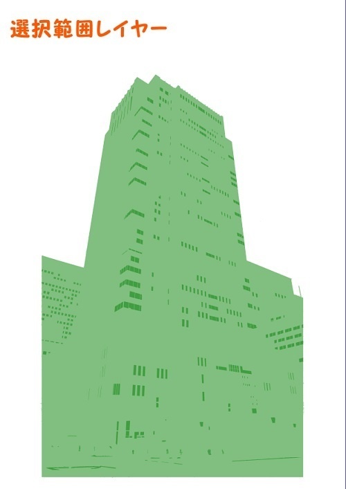 【マンガ背景用素材】【東京駅】高層ビル⑤【夜/昼/トーンなしセット】【3変化対応】【zip転送で中身はclipファィル】