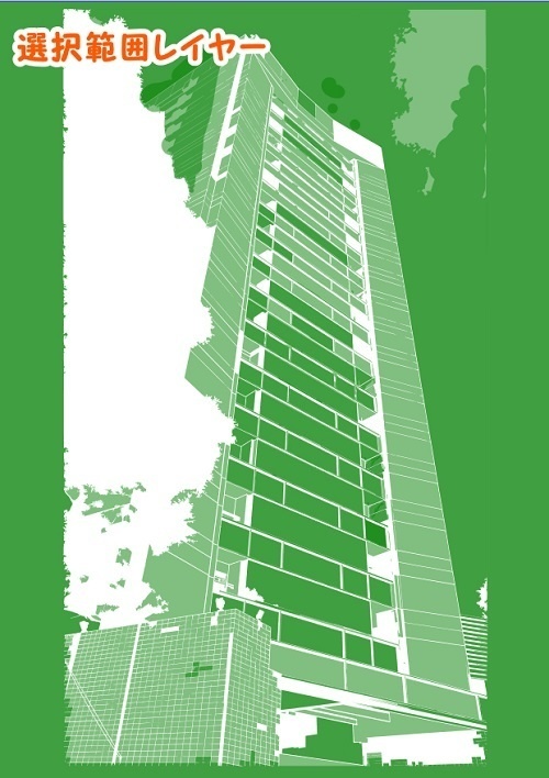 【マンガ背景用素材】【警視庁】本部庁舎③【夜/昼/トーンなしセット】【3変化対応】【zip転送で中身はclipファィル】