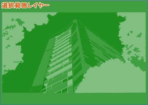 【マンガ背景用素材】【警視庁】本部庁舎①【夜/昼/トーンなしセット】【3変化対応】【zip転送で中身はclipファィル】