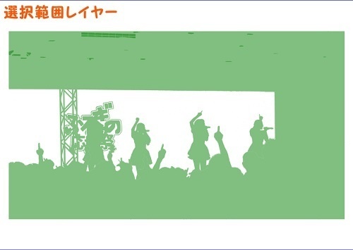 【マンガ背景用素材】【公園】(大)公園A⑰【夜/昼/トーンなしセット】【3変化対応】【zip転送で中身はclipファィル】