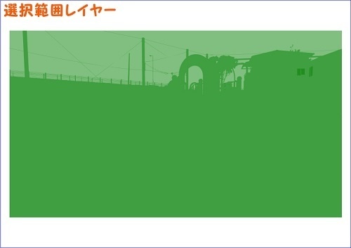 【マンガ背景用素材】【公園】(中)公園A⑥【夜/昼/トーンなしセット】【3変化対応】【zip転送で中身はclipファィル】