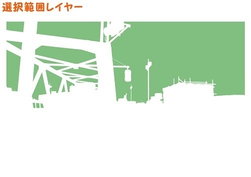 【マンガ背景用素材】【橋】(中)橋A②【夜/昼/トーンなしセット】【3変化対応】【zip転送で中身はclipファィル】