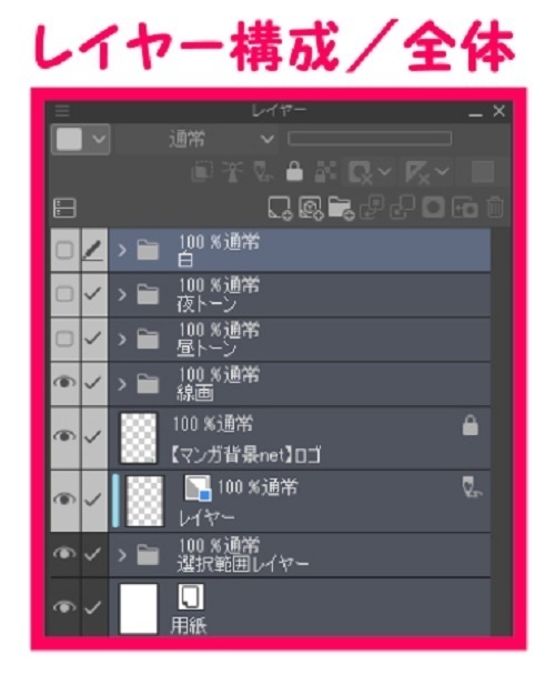 【マンガ背景用素材】【電車】架空駅ホーム②【夜/昼/トーンなしセット】【3変化対応】【zip転送で中身はclipファィル】