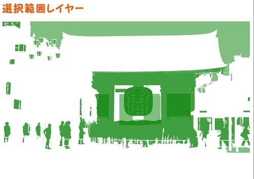 【マンガ背景用素材】【浅草】雷門②【夜/昼/トーンなしセット】【3変化対応】【zip転送で中身はclipファィル】