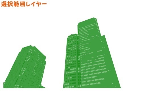 【マンガ背景用素材】【東京駅】高層ビル③【夜/昼/トーンなしセット】【3変化対応】【zip転送で中身はclipファィル】