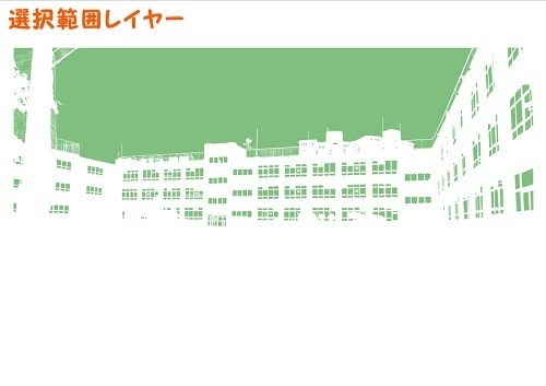【マンガ背景用素材】【学校】小学校A_校庭_1【夜/昼/トーンなしセット】【3変化対応】【zip転送で中身はclipファィル】