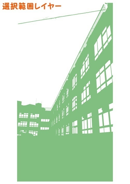 【マンガ背景用素材】【学校】小学校A_校舎_1【夜/昼/トーンなしセット】【3変化対応】【zip転送で中身はclipファィル】