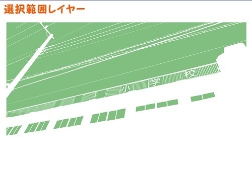 【マンガ背景用素材】【学校】小学校A_校舎_8【夜/昼/トーンなしセット】【3変化対応】【zip転送で中身はclipファィル】