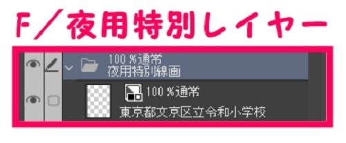 【マンガ背景用素材】【学校】小学校A_校門_1【夜/昼/トーンなしセット】【3変化対応】【zip転送で中身はclipファィル】