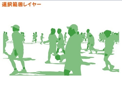 【マンガ背景用素材】【人(モブ)】ランナー_17【夜/昼/トーンなしセット】【3変化対応】【zip転送で中身はclipファィル】