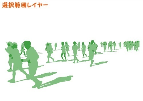 【マンガ背景用素材】【人(モブ)】ランナー_8【夜/昼/トーンなしセット】【3変化対応】【zip転送で中身はclipファィル】