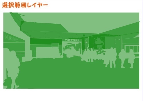 【マンガ背景用素材】【映画館】MKA_館内⑰【夜/昼/トーンなしセット】【3変化対応】【zip転送で中身はclipファィル】