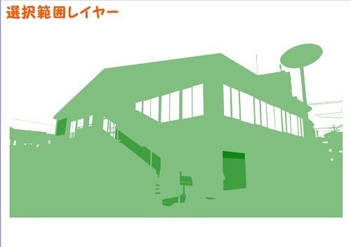 【マンガ背景用素材】【ファミレス】J_外観⑨【夜/昼/トーンなしセット】【3変化対応】【zip転送で中身はclipファィル】