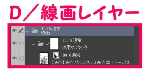 【マンガ背景用素材】【渋谷】渋谷スクランブル交差点②【夜/昼/トーンなしセット】【3変化対応】【zip転送で中身はclipファィル】