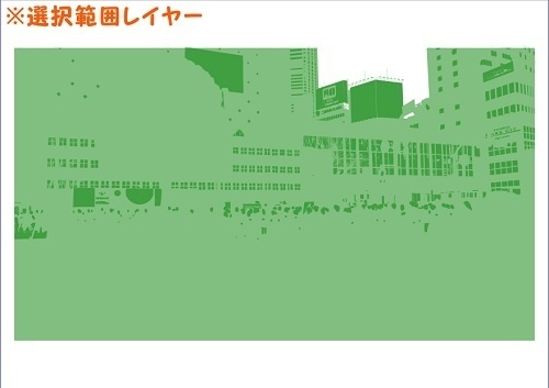 【マンガ背景用素材】【渋谷】渋谷スクラム交差点④【夜/昼/トーンなしセット】【3変化対応】【zip転送で中身はclipファィル】