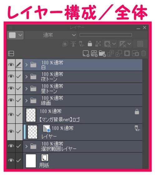 【マンガ背景用素材】【スーパー】大型店S_出入り口_1【夜/昼/トーンなしセット】【3変化対応】【zip転送で中身はclipファィル】