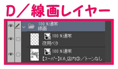 【マンガ背景用素材】【スーパー】KA_店内③【夜/昼/トーンなしセット】【3変化対応】【zip転送で中身はclipファィル】