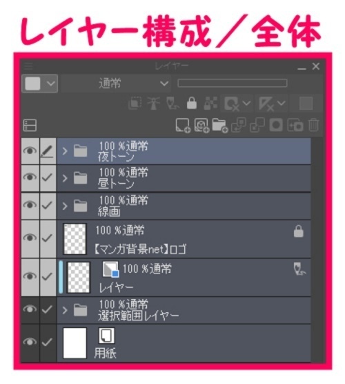 【マンガ背景用素材】【スーパー】KA_店内③【夜/昼/トーンなしセット】【3変化対応】【zip転送で中身はclipファィル】