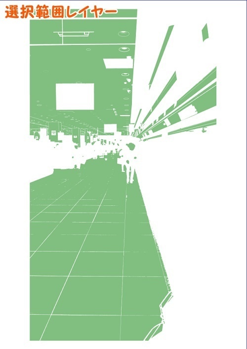 【マンガ背景用素材】【スーパー】KA_店内⑮【夜/昼/トーンなしセット】【3変化対応】【zip転送で中身はclipファィル】