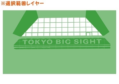 【マンガ背景用素材】【大展示場】T_外観⑦【夜/昼/トーンなしセット】【3変化対応】【zip転送で中身はclipファィル】