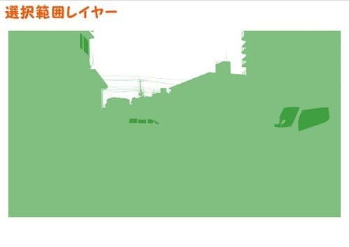 【マンガ背景用素材】【駐車場】月極(大)_2【夜/昼/トーンなしセット】【3変化対応】【zip転送で中身はclipファィル】