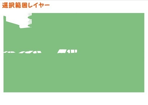 【マンガ背景用素材】【駐車場】月極(大)_4【夜/昼/トーンなしセット】【3変化対応】【zip転送で中身はclipファィル】