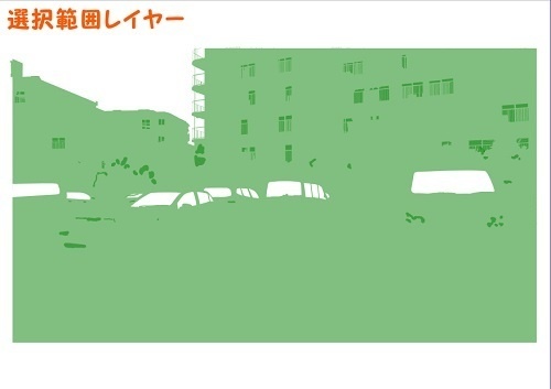【マンガ背景用素材】【駐車場】月極(大)_12【夜/昼/トーンなしセット】【3変化対応】【zip転送で中身はclipファィル】