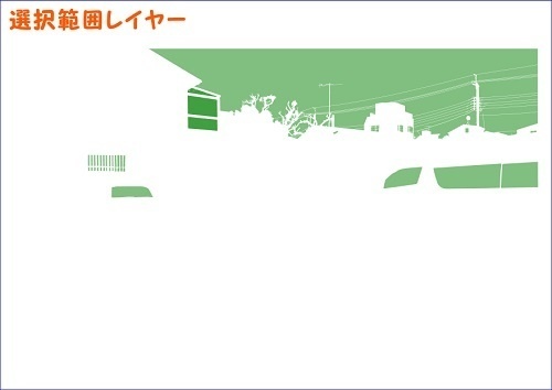 【マンガ背景用素材】【駐車場】月極(大)_6【夜/昼/トーンなしセット】【3変化対応】【zip転送で中身はclipファィル】