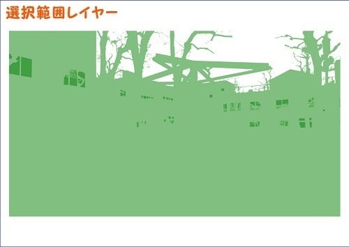 【マンガ背景用素材】【公園】(小)公園A④【夜/昼/トーンなしセット】【3変化対応】【zip転送で中身はclipファィル】