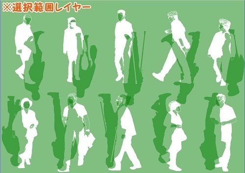 【マンガ背景用素材】【モブ】ウォーカー_高齢者(春夏秋服)①【夜/昼/トーンなしセット】【7変化対応】【zip転送で中身はclipファィル】