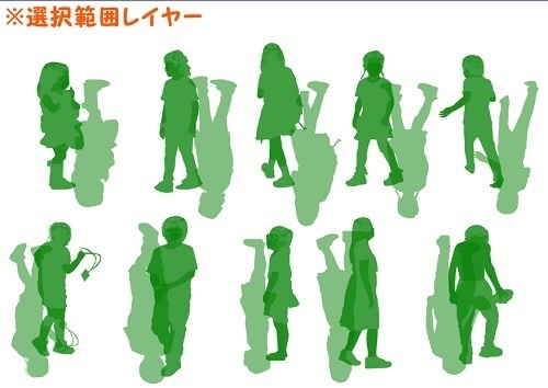 【マンガ背景用素材】【モブ】ウォーカー_子供①【夜/昼/トーンなしセット】【7変化対応】【zip転送で中身はclipファィル】